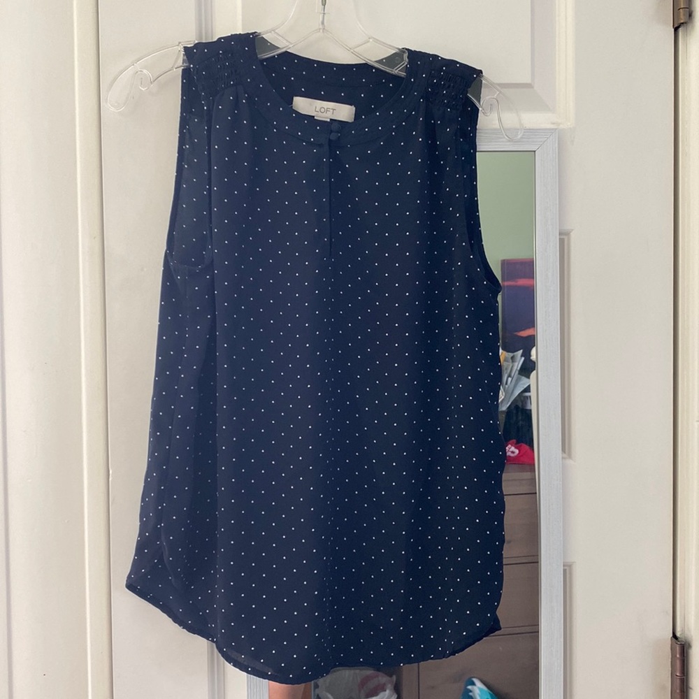 Loft top navy with stars